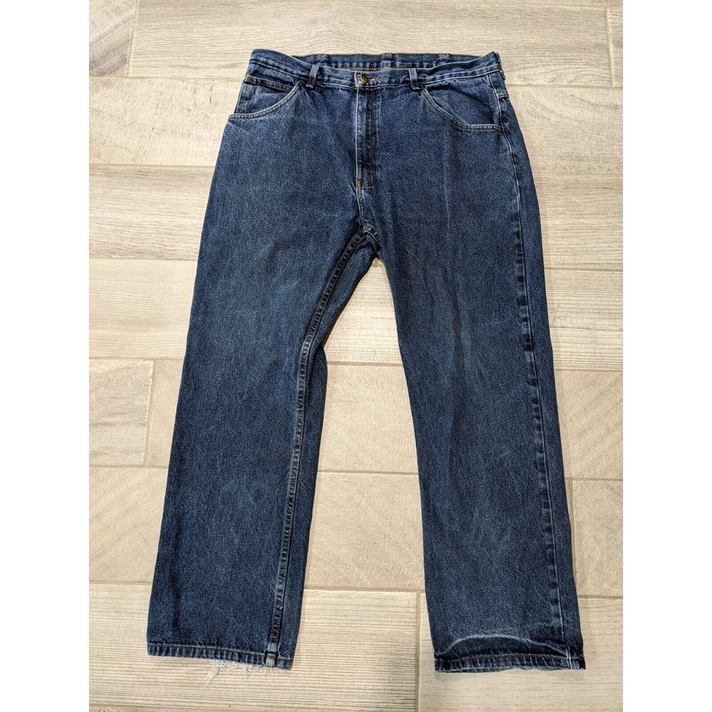 Vintage Key Straight Leg Workwear Denim Jeans Mens Sz 36x30 Distressed 5‎ Pocket